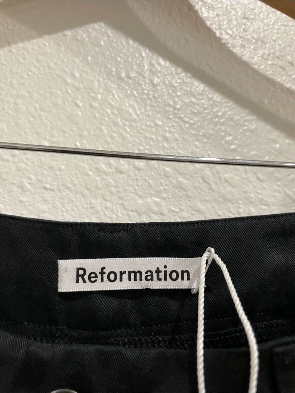 NWT Reformation Mason Black Wide Leg Pants Trouser Contemporary Slim Luxury - Picture 7 of 14